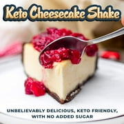 Left Coast Cheesecake Keto Meal Replacement Protein Powder Shake Mix with Collagen Peptides, 2 lb