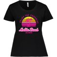 thumbnail image 3 of Inktastic Summer Enjoy the Sunshine Malibu Beach California in Pink Women's Plus Size T-Shirt, 3 of 5