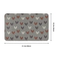 thumbnail image 5 of Minimalist Multi-Color Chicken Door Mat for Indoor, Welcome Door Mats Front Entrance Rug, Non-Slip Bathroom kitchen Rugs for Inside Floor, Small Rug Dog Door Mat 20X31.5 Inch, 5 of 5