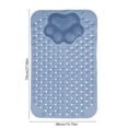 thumbnail image 3 of JingChun Bathtub Mat Non Slip, Shower Foot Scrubber Mat, Long Bath Mat for Tub Non Slip with Suction Cups Drain Holes, Shower Mat with Foot Scrubber, Machine Washable, 3 of 6