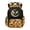 Bee Floral Moon Print, variant on Bee Floral Moon Print Large Capacity Backpack for Kids Teen Girls Backpacks Breathable 17 Inch Waterproof Bookbag with Front Zipper Travel Ruckpack