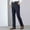 64#Blue, variant on Men's Thick Style Zipper Fly Button Front Pleated Work Office Business Suit Pants with Pockets Men Pocket Zipper Suit Ppants Straight Tube Business Affairs Solid Color Trousers