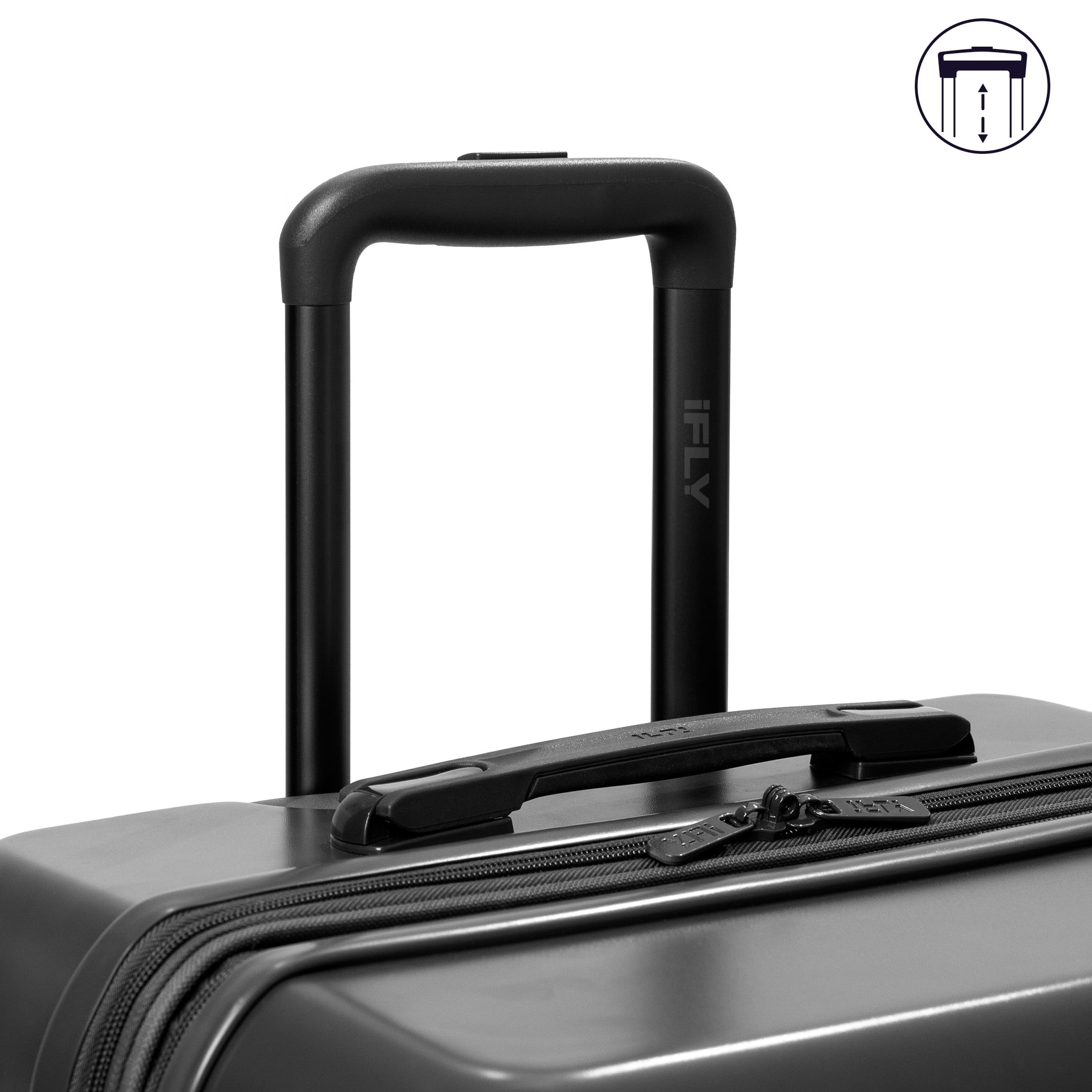 iFLY Rise 28" Expandable Hardside Large Checked Spinner Luggage, Black