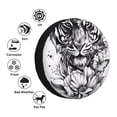 thumbnail image 4 of Zufioo Tiger Butterfly Floral Art Print Car Tire Dust Cover, Adjustable Tire Protector Cover Anti-UV, Car Accessories for Trucks, SUVs, Vans-17 inch, 4 of 6