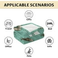 thumbnail image 3 of Custom Otter Blanket Gifts with Name - 40x50 Inches Cute Throw Blanket for Girls & Boys - Green Soft Fuzzy Plush Blankets for Couch, Sofa, 3 of 6