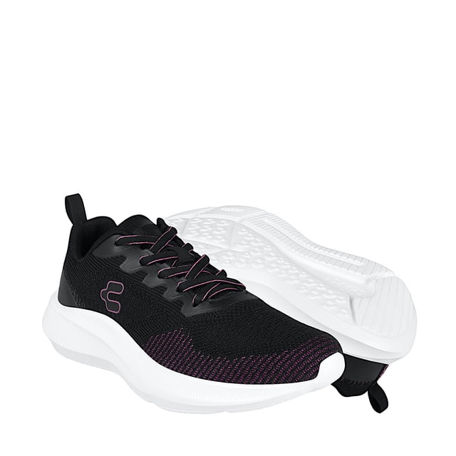 TENIS DAMA CHARLY 1043023003 TEXTIL NEGRO