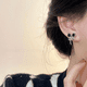thumbnail image 4 of Pendientes de circonita para mujer con diseño de nicho fresco y dulce, pendientes de alto sentido, 4 of 5