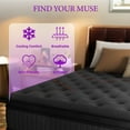 thumbnail image 6 of ZLNDR 12 inch Hybrid Mattress, King Size Mattresses in a Box, Cooling Gel Memory Foam, Individual Pocket Springs for Pressure Relief & Motion Isolation, Medium Firm, 6 of 9