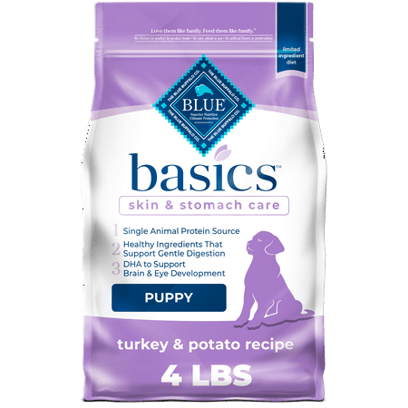 UPC 859610005741 product image for Blue Buffalo Basics Puppy Dry Dog Food  Turkey & Potato  4-lb. Bag | upcitemdb.com