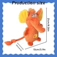 thumbnail image 3 of Sunset Pup Orange Elephant Snuffle Plush Squeaky Dog Toy with Crinkle Sound | Treat Dispensing | Chew-Resistant Toy for Puppy Teething & Tug of War | for Light & Moderate Chewers | Interactive Play!, 3 of 7