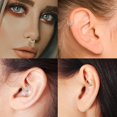 thumbnail image 5 of 16G Hinged Septum Clicker Ring Nose Ring Surgical Steel Daith Earrings Conch Daith Rook Tragus Piercing Jewelry Small Hoop Earring Double Layer:Style5-Silver with CZ 16G-5/16"(8mm), 5 of 5