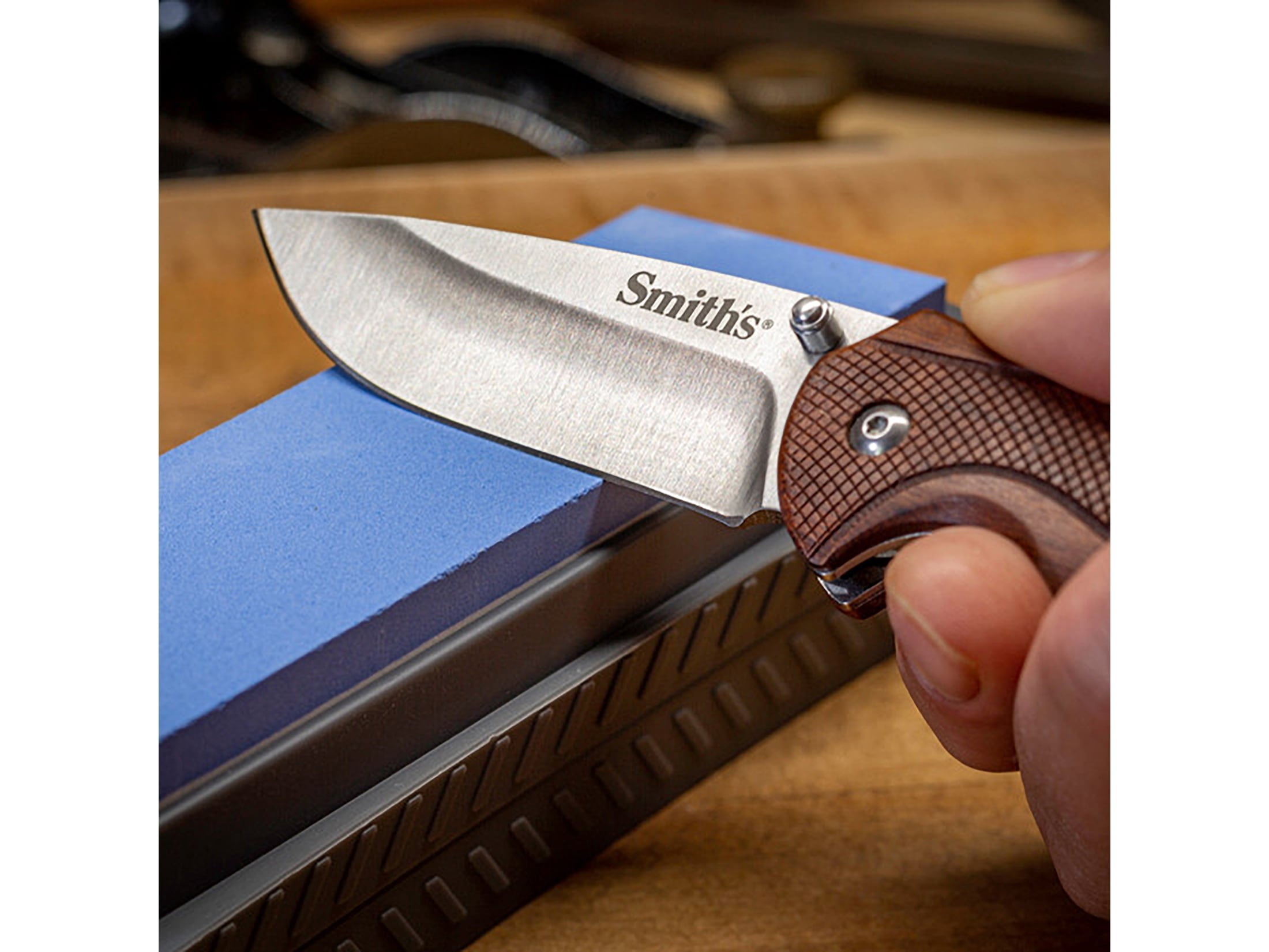 Smith's 6" Dual Grit Fine Whetstone Knife Sharpener