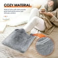 thumbnail image 2 of 50W Electric Heating Pad Winter Foot Warmer Washable 6 Modes Electric Blanket for Feet Hands Back Shoulder Pain Relief Keep Warm (Gray,US), 2 of 7