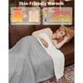 thumbnail image 5 of GARVEE Electric Heated Blanket Full Size,72"x84" Waffle Weave Fast Heating Blankets,10 Heat Levels & 1-12H Time Settings Auto Off,Gray, 5 of 10