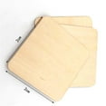 thumbnail image 2 of WE-POLUJ 100x Wooden Blank Plaque Square Wood Pieces Tags DIY Craft Pyrography Projects G, 2 of 7