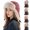 Black, variant on Only Moment Warm Knitted Winter Hat Black blended fabric Warm Double Knit Cuff Beanie Cap One Size