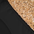 thumbnail image 7 of Mceream Women's Sequin Patchwork Bodycon Mini Dress, V-Neck Wrap Top, Sparkly Glitter, Club, Night Out, Party, Prom Black XL, 7 of 7