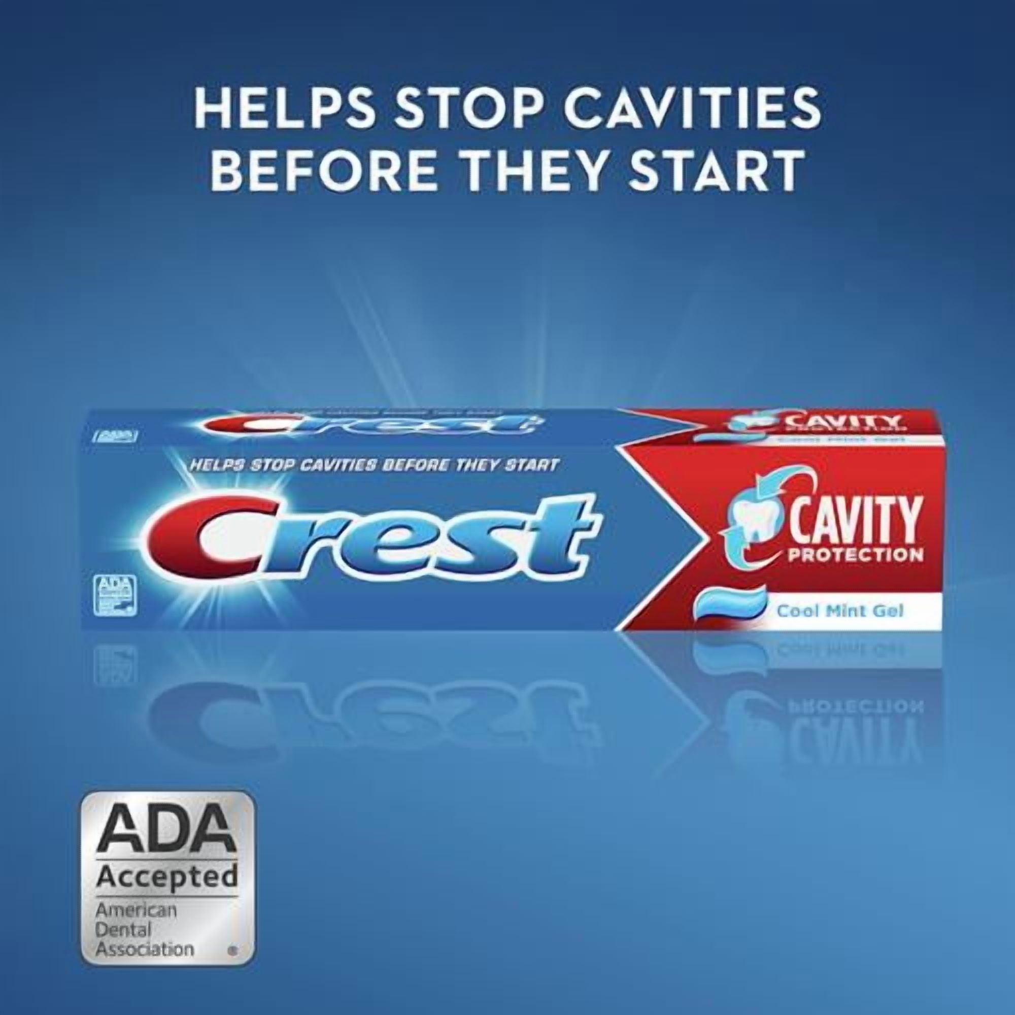 Crest Cavity Protection Cool Mint Flavor Liquid Gel Toothpaste 8.2 Oz (Pack of 6) C52