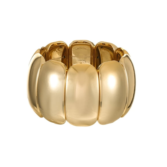 Time and Tru Chunky Goldtone Stretch Bracelet, 1 Piece
