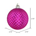 thumbnail image 3 of Vickerman N188470D Boule de Paillettes Durian Fuchsia 2.75 Po. 12 par Sac, 3 of 3
