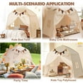 thumbnail image 2 of Cama infantil extra grande Tent Little Dove con banderas y luces, 2 of 6