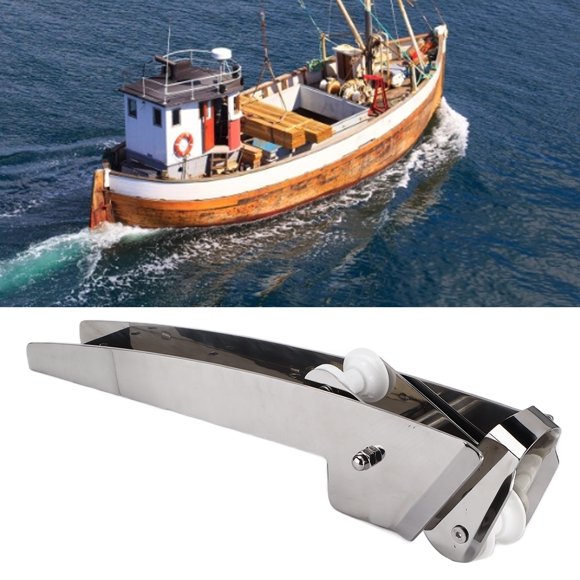 Bow Anchor Roller, 316 Stainless Steel 24in 22-44lbs Bow Anchor Bracket for Marine Ship