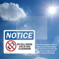 thumbnail image 6 of (2 Pack) No Cell Phone Use In This Classroom OSHA Notice Sign, 6 of 7