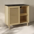 thumbnail image 6 of Delice 36" Freestanding Bathroom Vanity in Natural Oak with Black Sink Top, 6 of 6