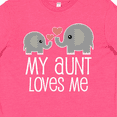 thumbnail image 4 of Inktastic My Aunt Loves Me Niece Nephew Elephant Youth T-Shirt, 4 of 5