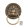 thumbnail image 4 of Desarrollo de bronce antiguo de la cabeza del león, el sólido, la manija de latón, la casa de latón para la decoración del 3 pulgadas, 4 of 8
