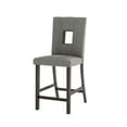 thumbnail image 4 of Chaises à hauteur de comptoir en tissu sable argenté, 4 of 6