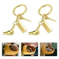 thumbnail image 3 of 2pcs Hairdressing Tools Key Ring Haircut Tool Key Chain Alloy Key Pendant, 3 of 8
