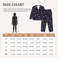 thumbnail image 4 of Honeii Colorful Vintage Cactuses print Women's Pajama Sets Long Sleeve Button Down Sleepwear Nightwear Soft Pjs Lounge Sets-Large, 4 of 7