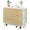 Pear Wood Color and White, variant on Space Saving Folding Dining Table with 2 Tier Storage-Extendable Drop Leaf Farmhouse Wood Kitchen Dining Room Tables Set for 4, Collapsible Expandable Rectangle Dinner Kitchen Office Furniture