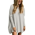 thumbnail image 1 of WEIYLL Women's T Shirts Oversized Tunic With Leggings Long Sleeve Fall Sweaters Grey Tee Sizes L, 1 of 6