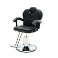 thumbnail image 3 of Living Room Chairs 102°-140° Reclining Barber Chairs for Barbershop, Heavy Duty Hydraulic Pump 360° Swivel Salon Chair for Hair Stylist -Upgrade Black,Accent Chairs, 3 of 15