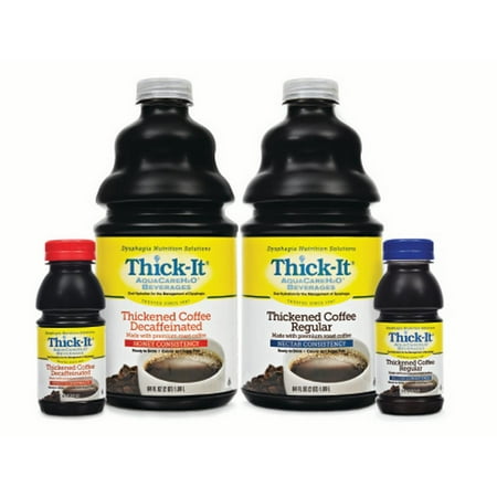 Thick-It AquaCareH2O Thickened Decaffeinated Beverage   64 oz. Bottle Coffee Ready to Use Nectar Case of