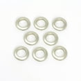 thumbnail image 3 of (4 pack) Dritz Curtain Grommets, 1" (25 mm) Inner Diameter, Heavy-Duty Plastic, Champagne Color, Snap-On Design, Tool-Free Installation, 8-Pack, 3 of 7