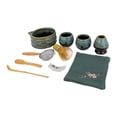 thumbnail image 3 of Juego completo de 10 piezas de cuencos de matcha, soporte para batidor de cerámica, cuchara y tamiz con diseño de pico para la ceremonia del té japonés, adecuado para fiestas,, 3 of 9