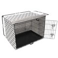 thumbnail image 6 of Sea Animals Dog Crate Cover, Sharks Swimming Horizontal Silhouettes Powerful Dangerous Wild Life, Easy to Use Pet Kennel Cover Small Dogs Puppies Kittens, 7 Sizes, Charcoal Grey White, by Ambesonne, 6 of 6
