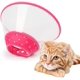 thumbnail image 1 of Collar ajustable para perros con cono de recuperación para mascotas, collar acolchado transparente con borde suave transpirable, cono de plástico para cachorros que protege el cuello, 1 of 6