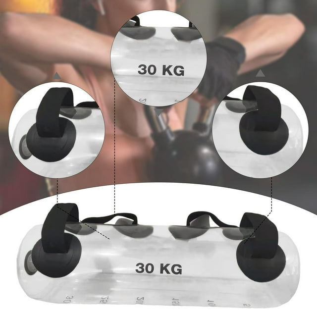 Colaxi Bag Core Training Clear with Pump Multifunctional Workout Water Bag Strength Agility Training for Home Swimming 73cmx24cm