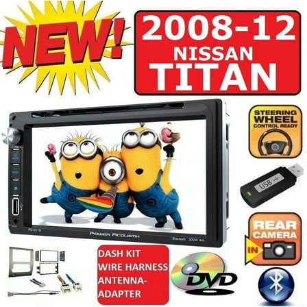 TOUCHSCREEN BLUETOOTH USB CD/DVD CAR RADIO STEREO PKG