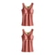 thumbnail image 4 of Ropa interior térmica Minnieouse para mujer chaleco básico Rosa oscuro 3XL 2Conjunto, 4 of 6