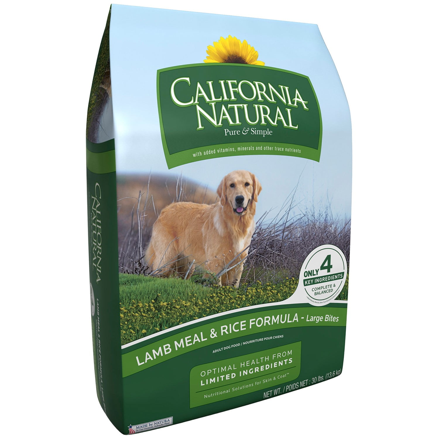 California Natural LID Lamb Meal & Rice Formula Large Bites Dry Dog Food,  26 lb 