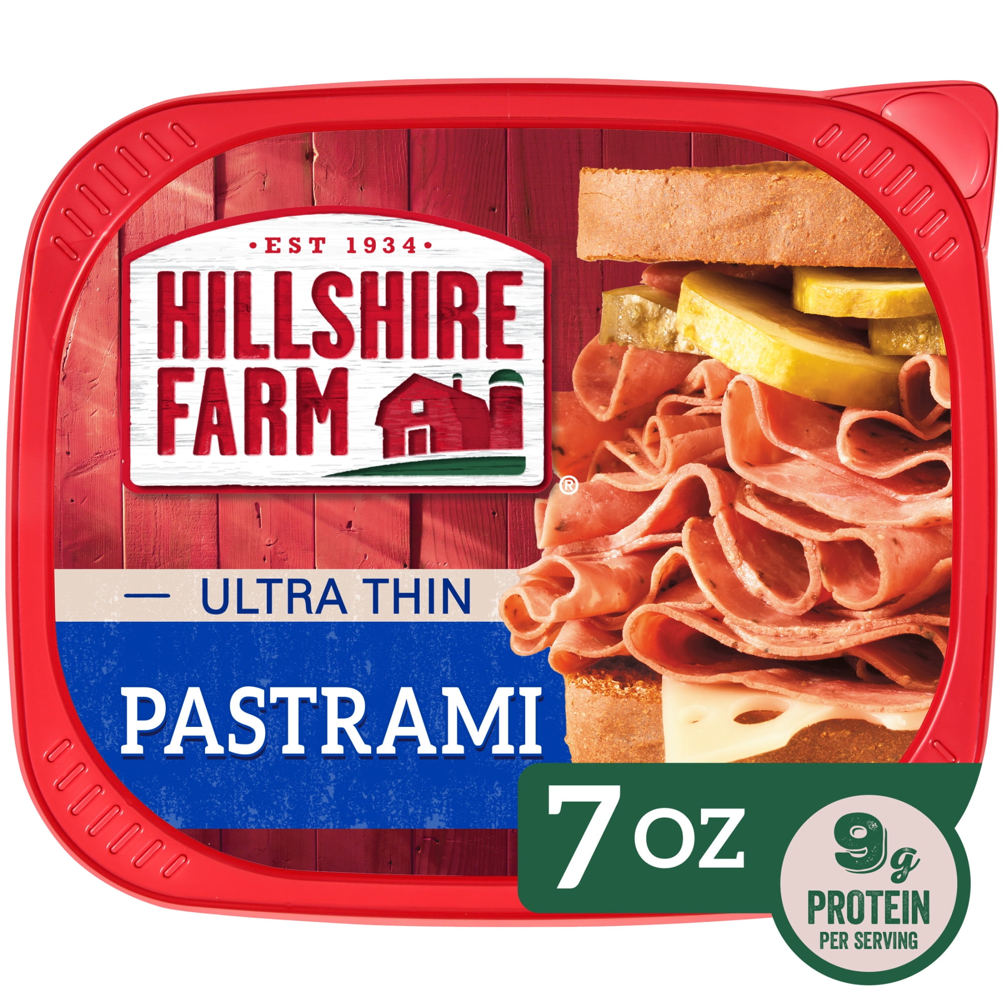 Hillshire Farm Ultra Thin Sliced Pastrami Lunchmeat, 7 oz Plastic Tub, Refrigerated