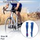 thumbnail image 2 of Calcetines de ciclismo únicos, antideslizantes, para exteriores, color azul y púrpura, tamaño M, neutros y universales, 1 par, combinación de colores, con lunares, 2 of 6