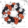 thumbnail image 7 of HOBLOC Halloween Fall Wreath for Front Door, 18 Inch Artificial Pumpkin Wreath for Fall and Halloween Indoor Outdoor Home Window Decor, 7 of 7