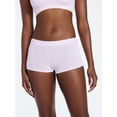 thumbnail image 3 of Joyspun Women's Ribbed Modal Boyshort Panties, 3-Pack, Sizes XS-3XL, 3 of 8