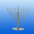 thumbnail image 1 of Israel Giftware EM-19P Electric Pewter Menorah with Clear & Bulbs, Blue, 1 of 1